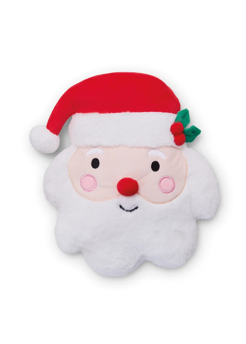 Catherine Lansfield White Christmas Santa 3D Shaped Cushion (38x30cm) | Matalan (UK)