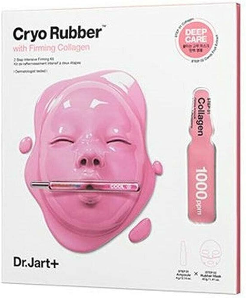 Dr.Jart Dermask Cryo Rubber Facial Mask Pack (4 Types) NEW UPGRADE Ampoule + Rubber Mask 2 Step K... | Amazon (US)