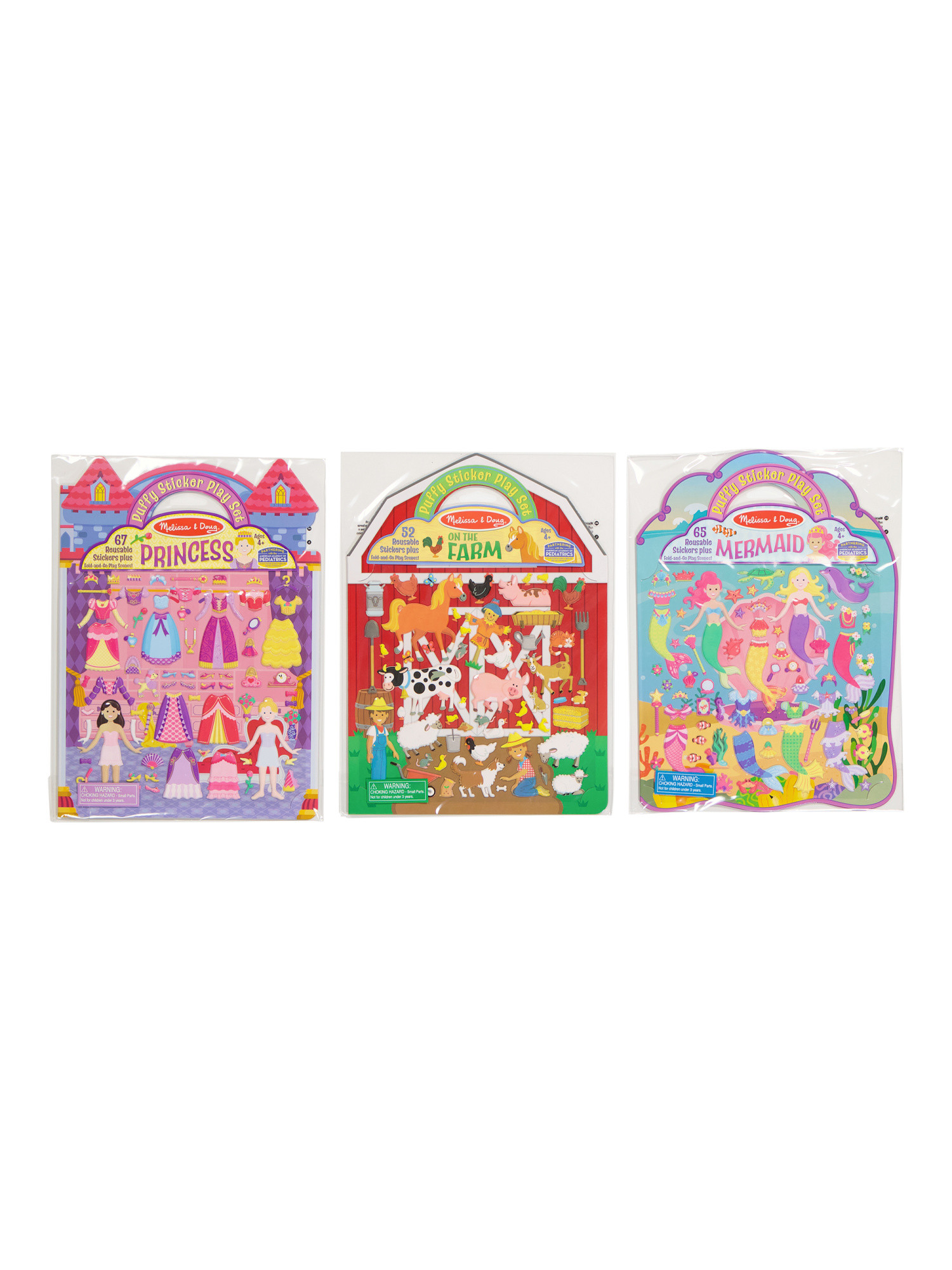 3pk Puffy Sticker Book Bundle | TJ Maxx