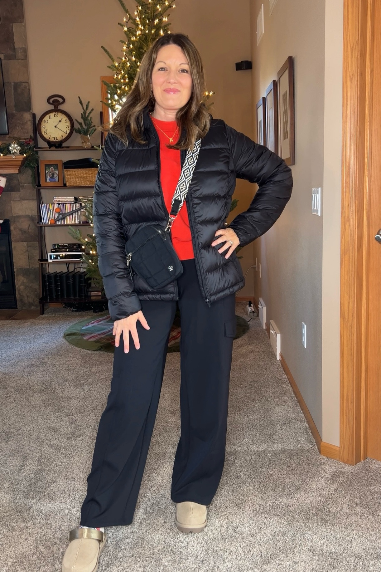 I’m doing 25 outfits in 25 days as we countdown to Christmas!

This is look #1!

Crewneck sweatshirt- tts, in size S
Mid-rise pants - size down 1, in XS
Shoes - size up 1
Jacket, sized up 1, in M

#LTKHoliday #LTKOver40 #LTKSeasonal