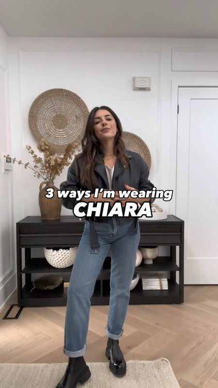 3 ways I’m wearing the Chiara jeans from @dynamiteclothing. Whether your style is edgy, classic, or trendy, these jeans go with everything! Bonus head to stories right now to shop everything for 25% off! 

#LTKCyberweek #LTKHoliday #LTKsalealert