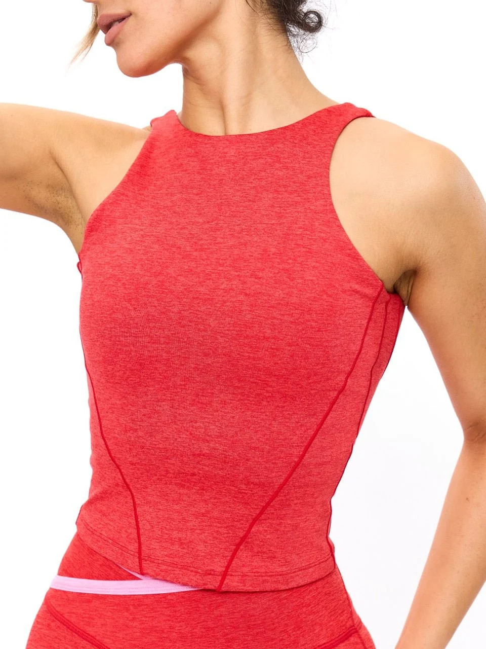 Dream Heather Tank - Salsa Red | Buffbunny