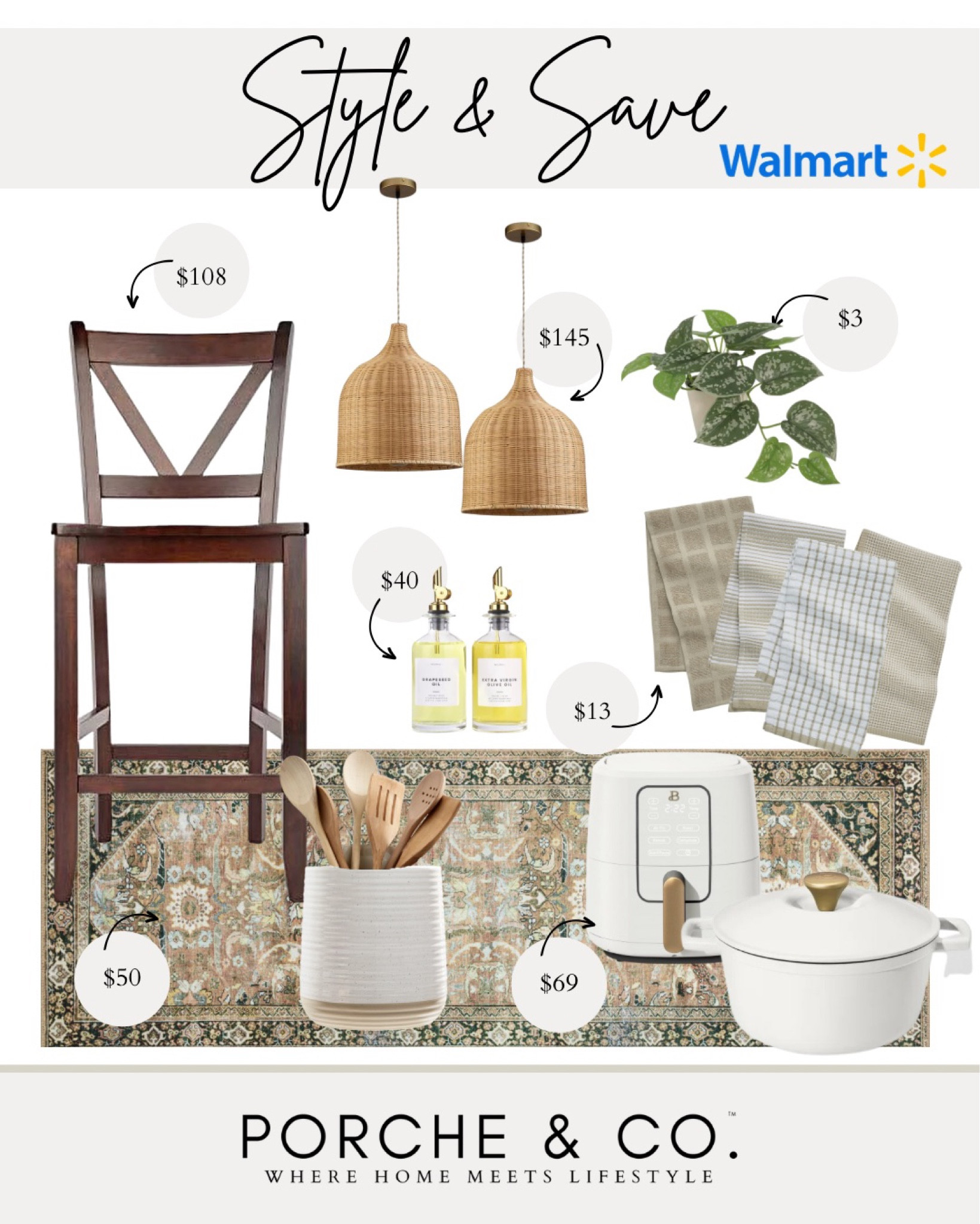 Style & Save, Walmart kitchen decor, kitchen finds, kitchen styling, modern classic kitchen 
#visionboard #moodboard #porcheandco

#LTKstyletip #LTKsalealert #LTKhome