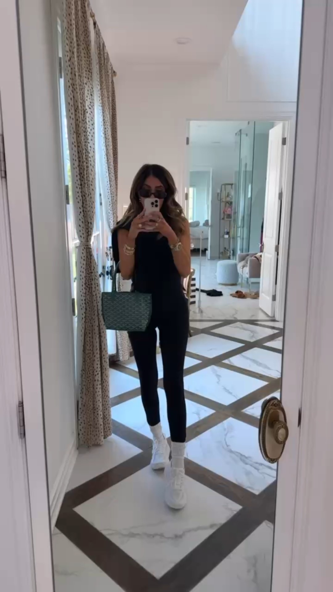 I’m obsessed with these Spanx leggings! I am wearing a size small in leggings, size medium in the scoop tank and size XS in the half zip that I have tied on my shoulders! 

Spanx, Spanx leggings, Spanx half zip, Spanx scoop neck tank, Travel outfit, Sneakers, Fall outfit, Active, leggings, lounge set, Jackets, Emily Ann Gemma

#LTKItBag #LTKStyleTip #LTKTravel