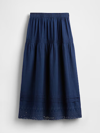 Gap × DÔEN Eyelet Midi Skirt | Gap (US)