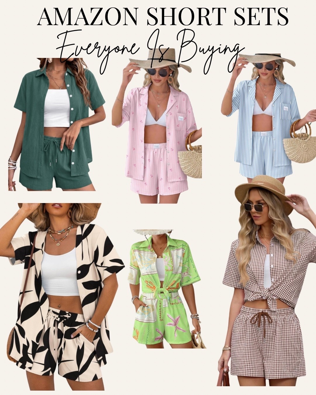 These Amazon short sets are going viral and so many are on sale right now! Perfect for spring, vacation, travel days, and everyday outfits. I love how easy these matching sets make getting dressed look effortless but still put together. Linking all my favorites!

#amazonfashion
#amazonfinds
#amazonspring
#matchingsets
#shortsets
#springoutfits
#vacationoutfits
#casualstyle


#LTKActive #LTKSaleAlert #LTKTravel
