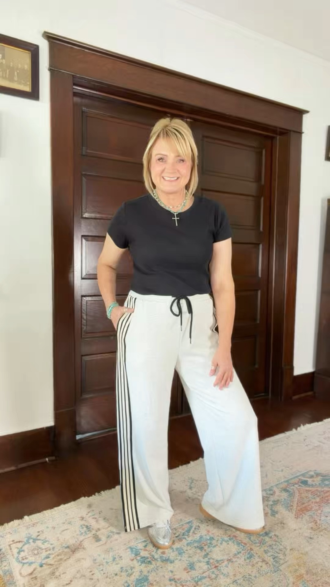 Cute cute cute athlesure pants.  Wearing my true size.

#LTKootd #LTKOver40