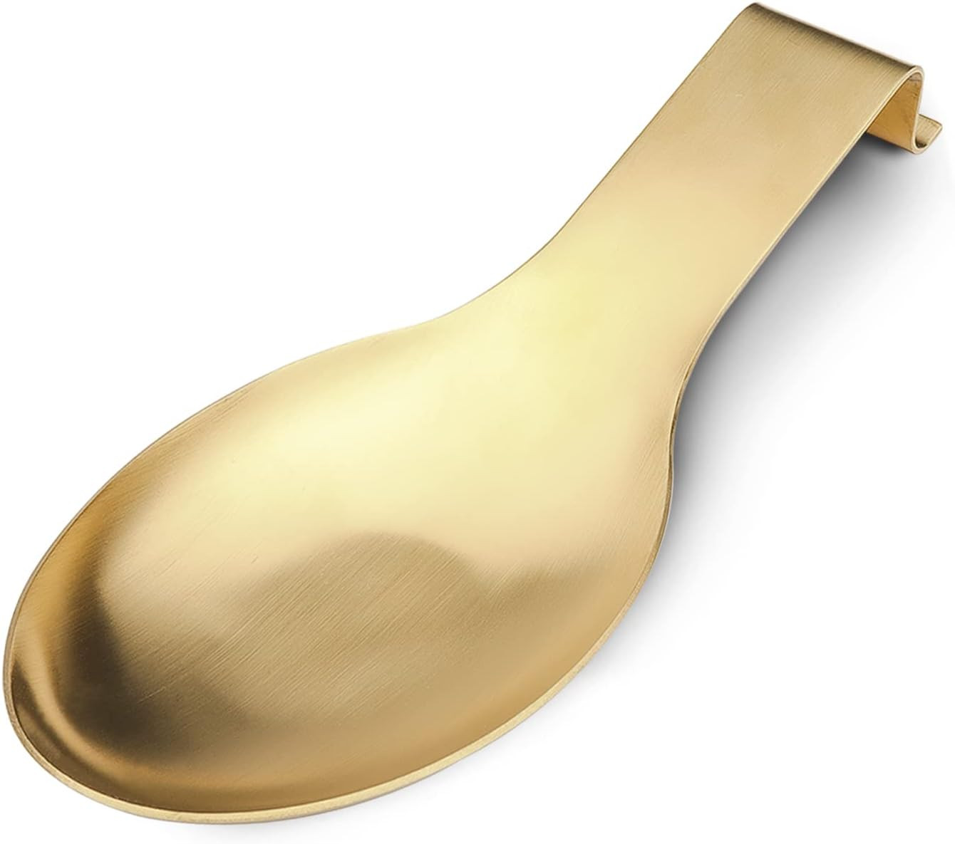 Stainless Steel Spoon Rest, Spatula Ladle Holder, Stainless Steel Utensil Spoon Rest Holder, Brushed Finish, Dishwasher Safe 9.8 x 3.7 Inch (Gold 1PC) | Amazon (US)
