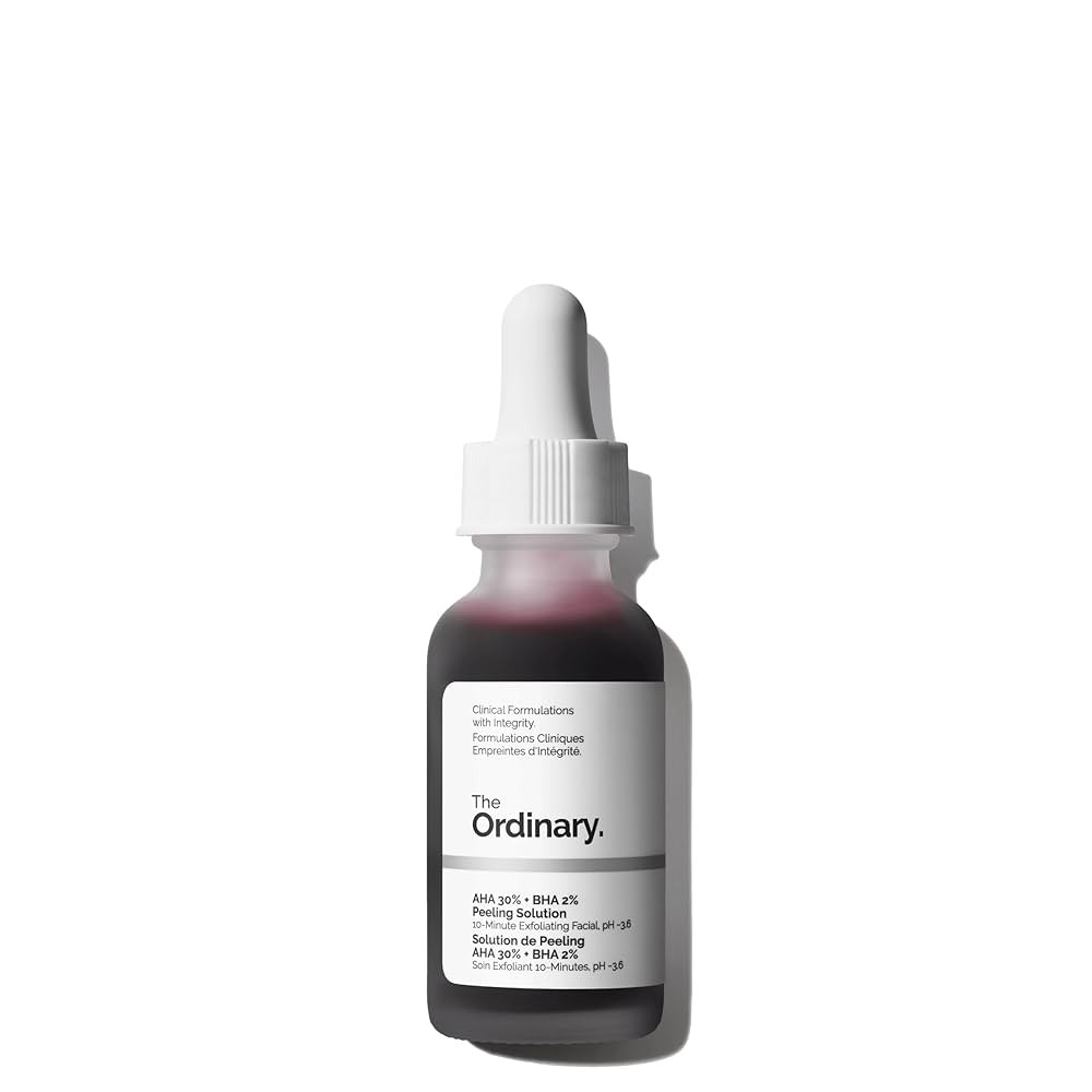 The Ordinary AHA 30% + BHA 2% Peeling Solution, Advanced Exfoliating Peel for Brighter Skin | Amazon (US)