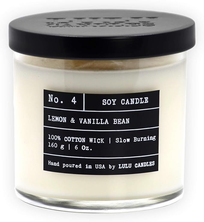 Luxury Scented Soy Candles | Lemon & Vanilla Bean | Hand Poured in The USA | Highly Scented & Lon... | Amazon (CA)