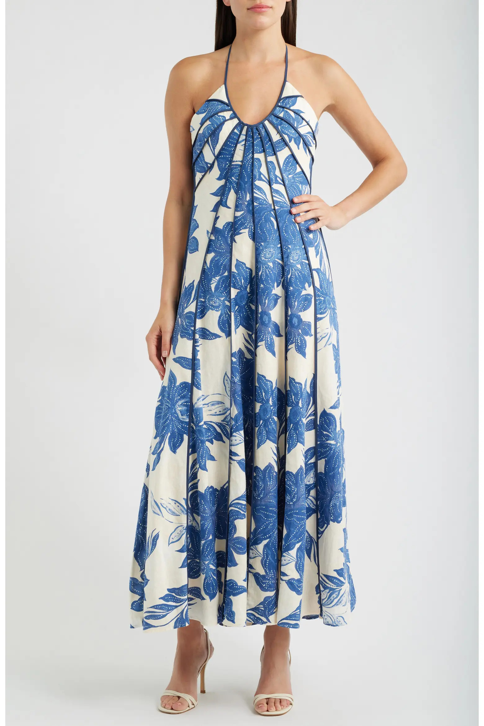 The Novia Floral Print Maxi Halter Dress (Women) | Nordstrom | Nordstrom