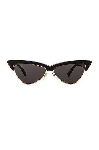 Valentino Garavani Embrace Sunglasses in Black | FWRD | FWRD 