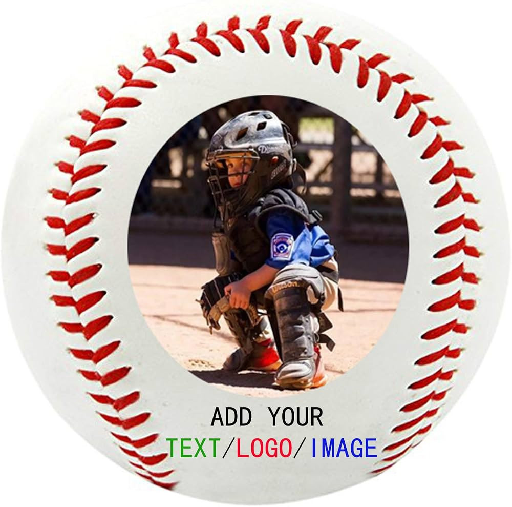 Custom Personalized Baseball Image for Birthday or Anniversary -Your Logo Text Image | Amazon (US)