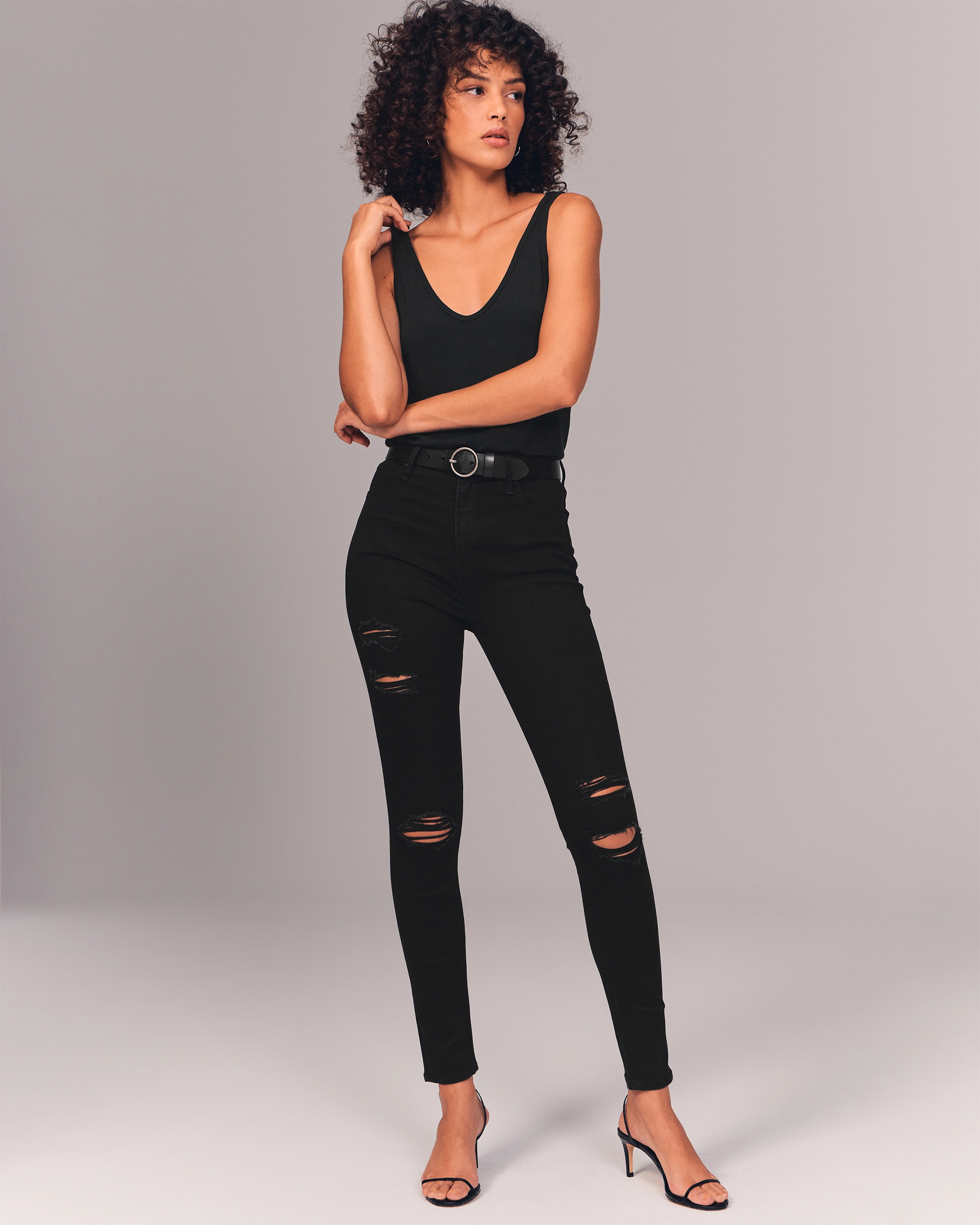 High Rise Super Skinny Jeans | Abercrombie & Fitch (US)