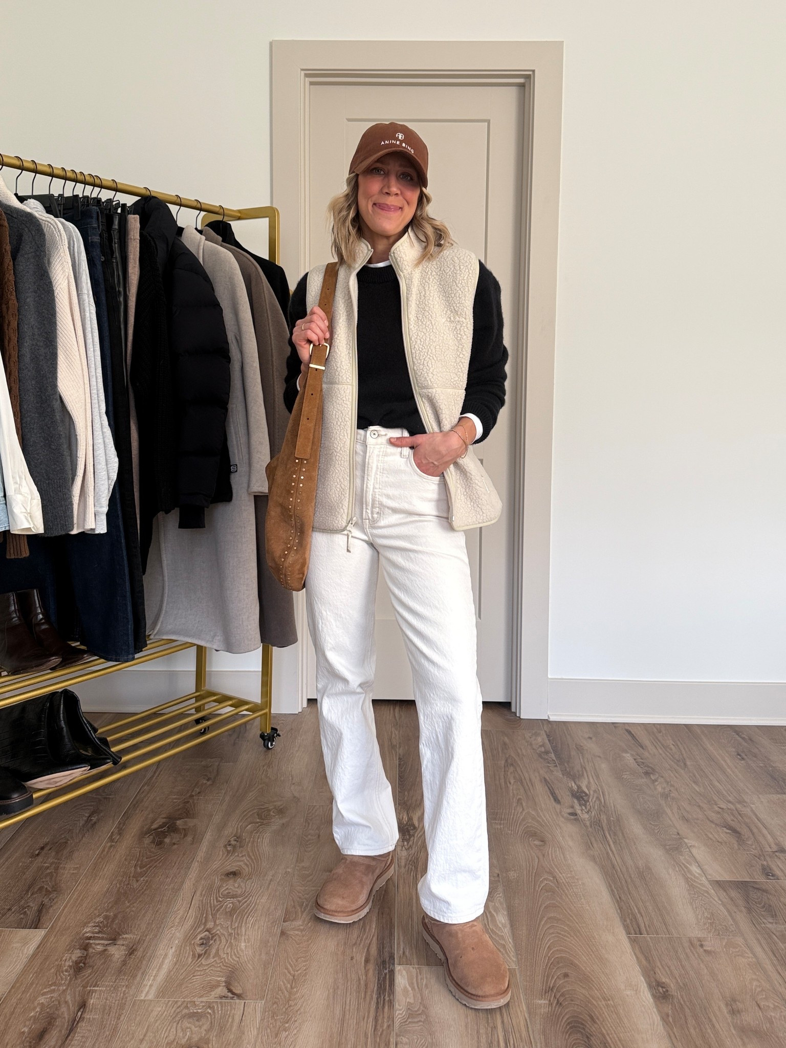 Wearing 26/regular jeans, small cashmere sweater, small long sleeve, small vest, boots tts 

#LTKFindsUnder50 #LTKOver40 #LTKFindsUnder100