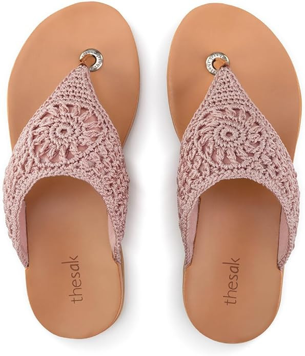 The Sak Shana Thong Sandal in Crochet, Slip On Entry | Amazon (US)