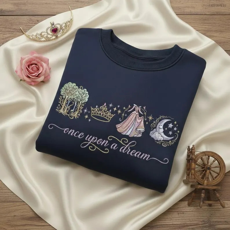 Embroidered Aurora Sweatshirt, Disney Princess Shirt, Once Upon a Dream, Sleeping Beauty Princess... | Etsy (US)