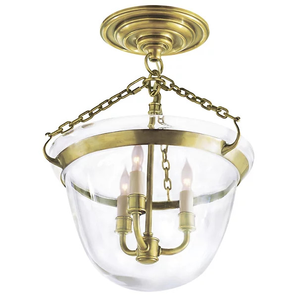 Country Bell Jar Semi-Flushmount | Lumens