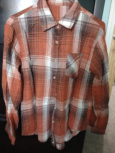Wenrine Womens Long Sleeve Button Down Shirt Casual Plaid Flannel Shirt | Amazon (US)