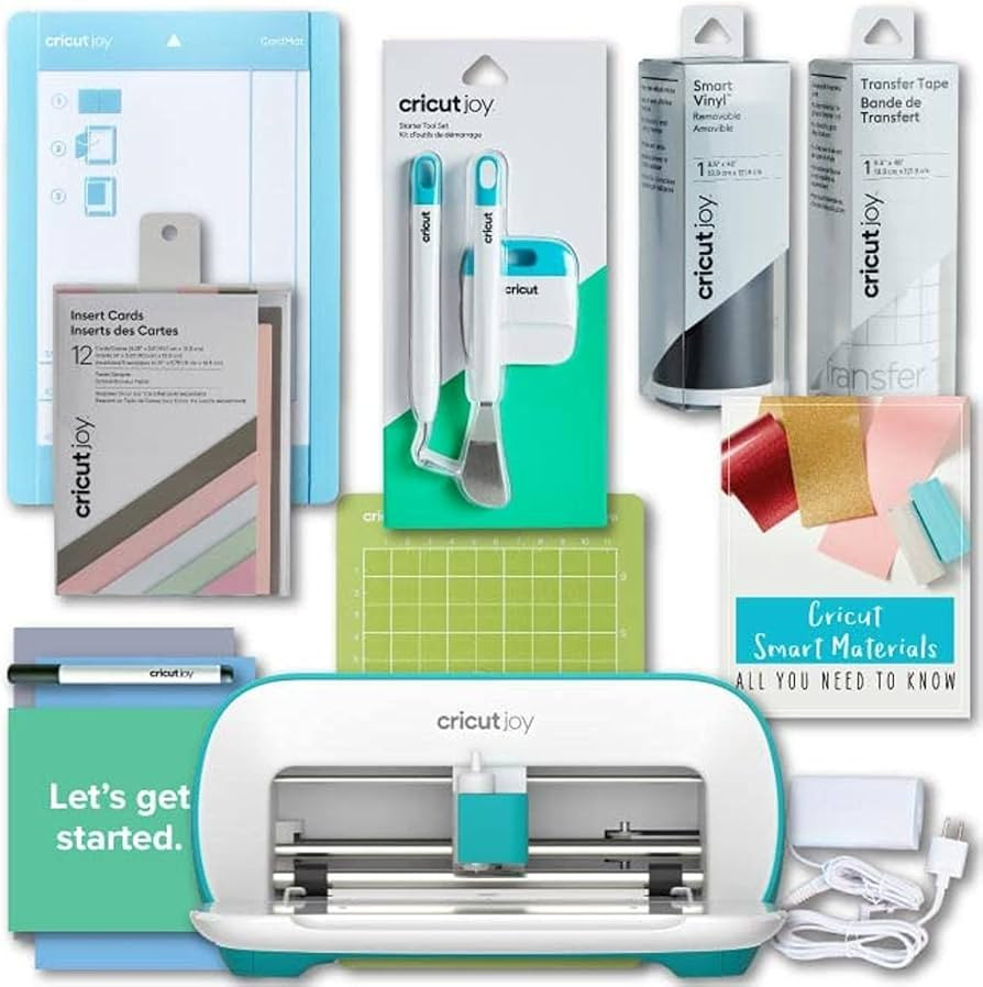 Cricut Joy Machine DIY Project Beginner Bundle with Insert Cards & Vinyl Bundle - A Smart Compact... | Amazon (US)