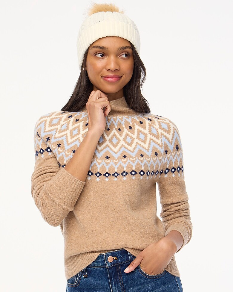 Fair Isle turtleneck in extra-soft yarn | J.Crew Factory