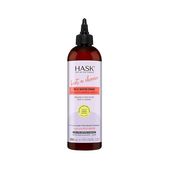 HASK Knot A Chance Rice Water Rinse with Fortifying Rice Water for Wavy, Curly, Coily & Kinky Hai... | Amazon (US)