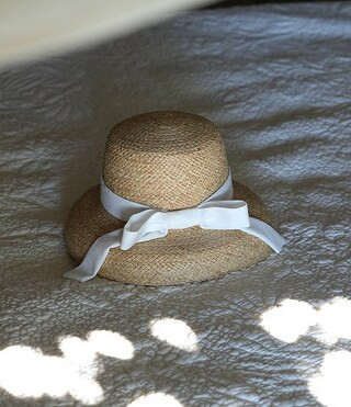 x Megan Karp Girls Alexandra Straw Bow Detail Sun Hat | Dillard's
