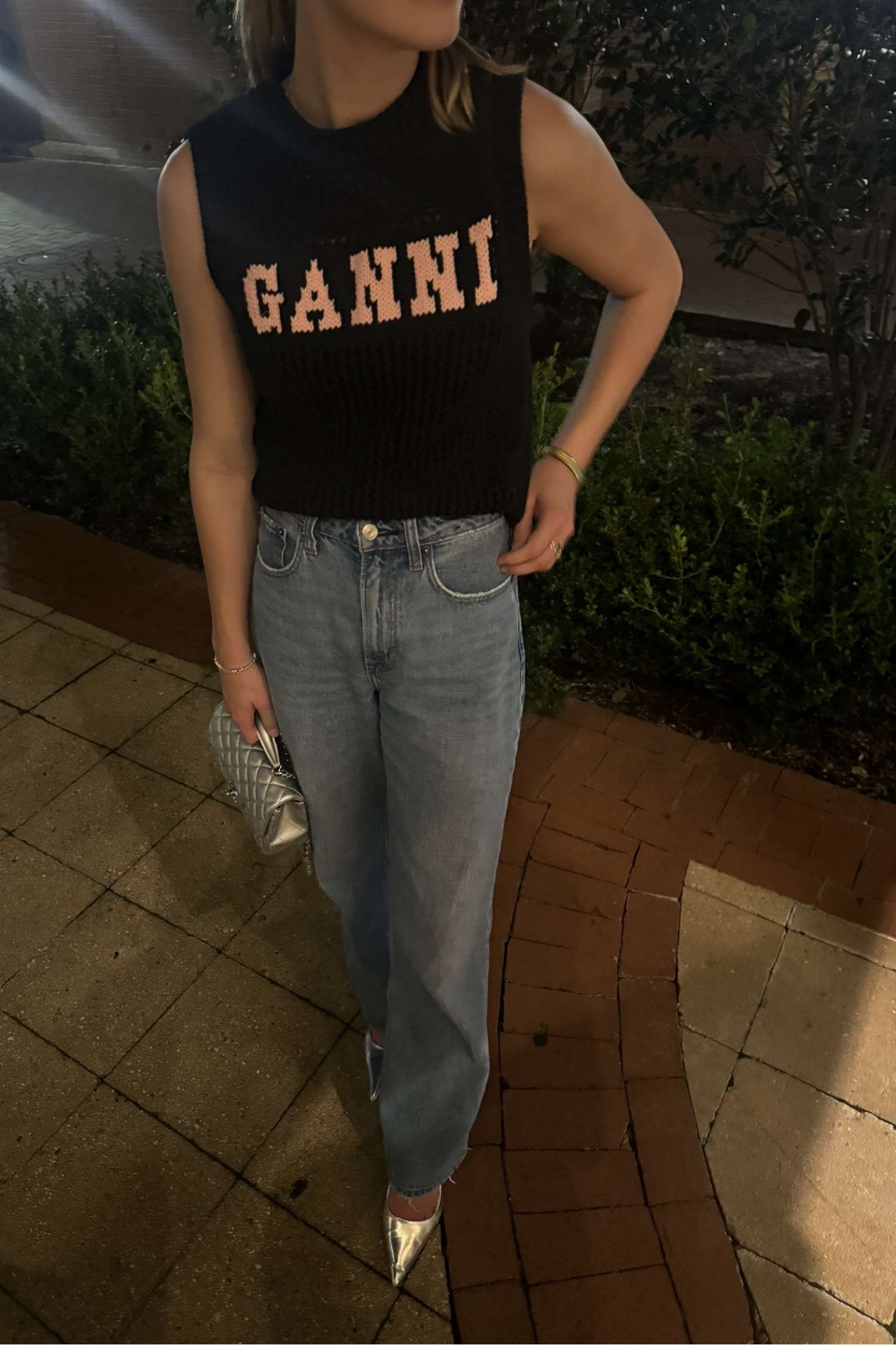 New Orleans night out outfit #silvershoes #ganni #silveroutfit #baggyjeans #loosejean #sale #saleganni

#LTKTravel #LTKSeasonal #LTKShoeCrush