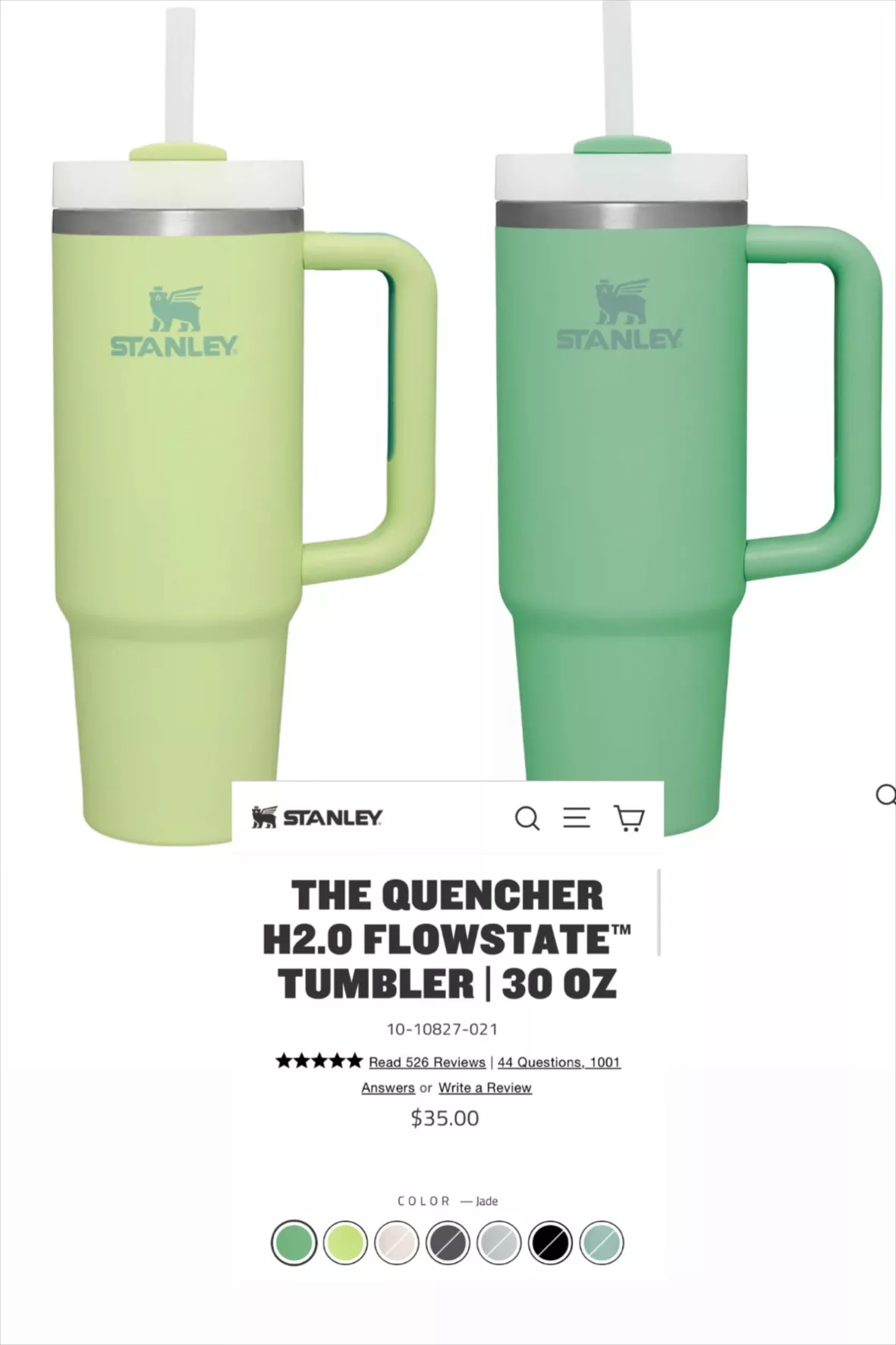 Stanley 30 oz The Quencher H2.0 Flowstate Tumbler - 10-10827
