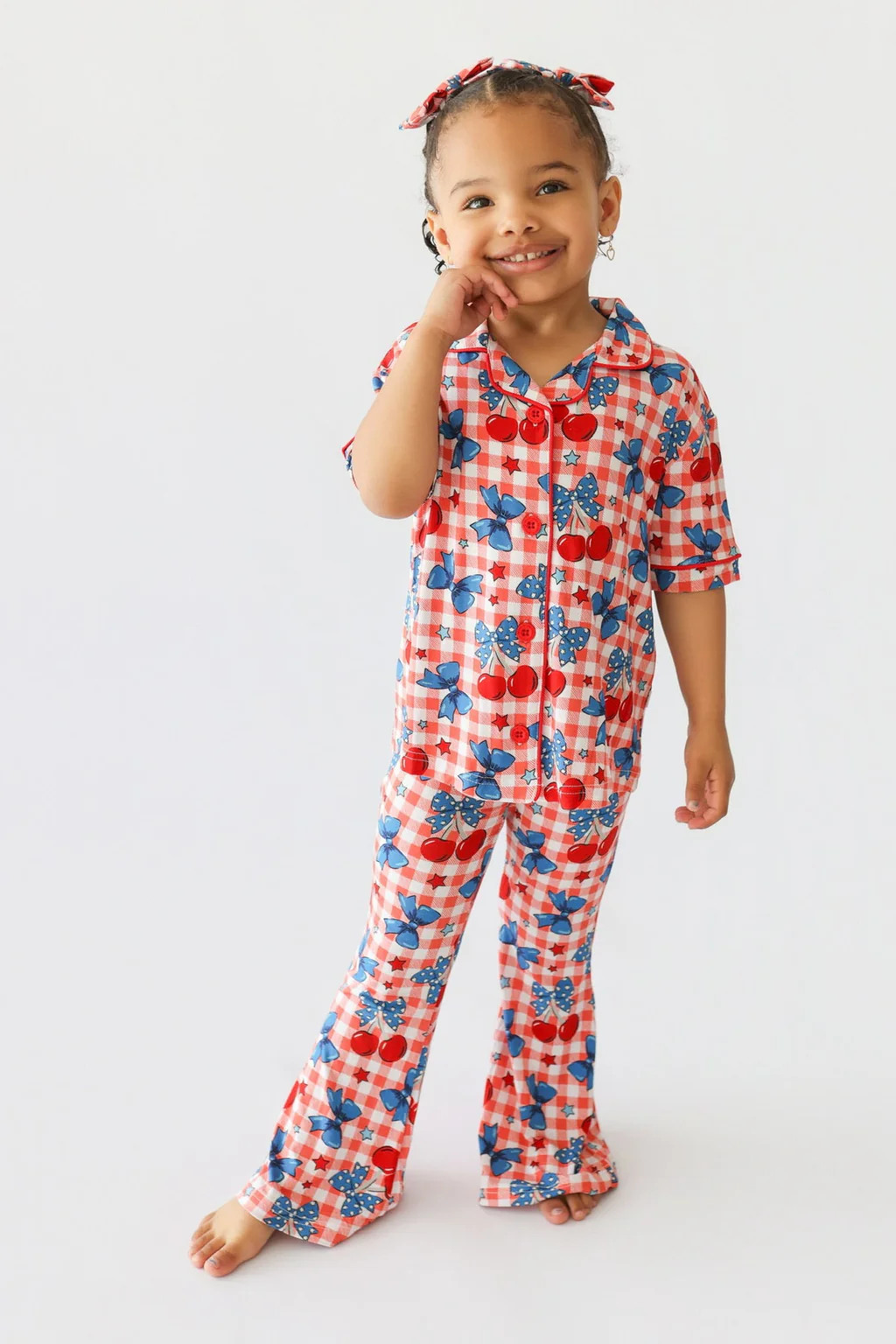 STAR-SPANGLED CHERRIES DREAM GIRL'S FLARE SET | Dream Big Little