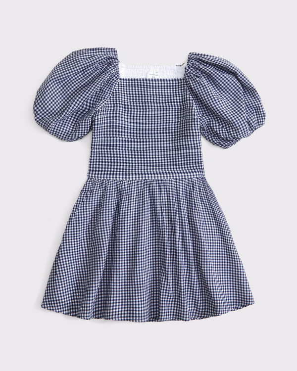 girls emerson puff sleeve mini dress | girls dresses & rompers | Abercrombie.com | Abercrombie & Fitch (US)