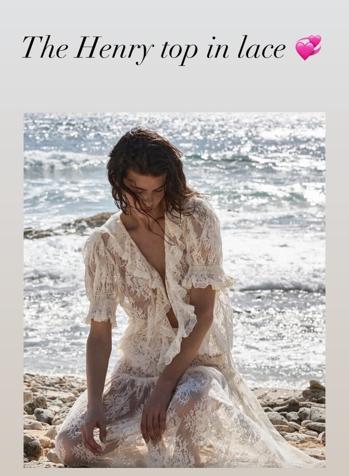 My favorite top and skirt now in lace 💞 