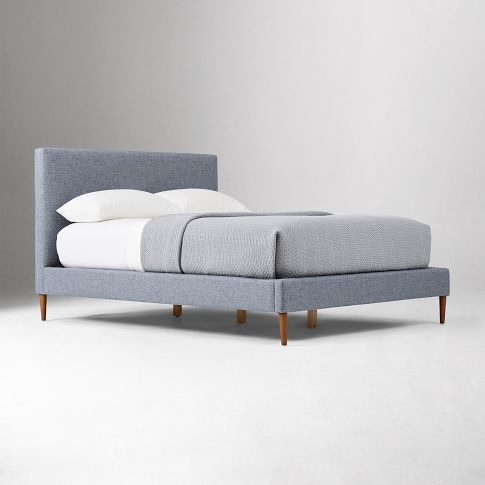 Emmett Nontufted Bed - Wood Legs | West Elm (US)