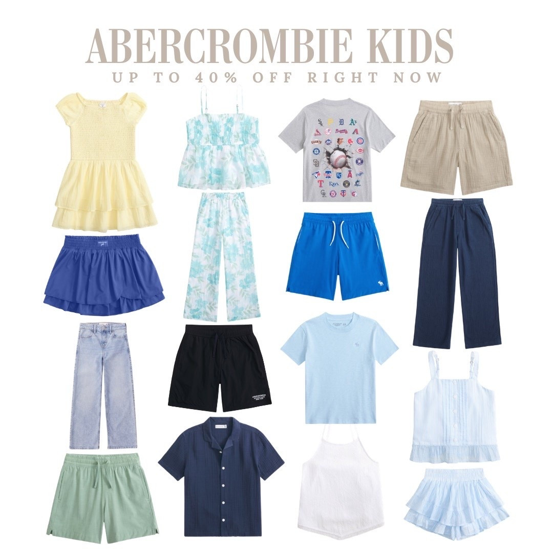 If your kids need a wardrobe refresh, now is the time! Sharing some of my favorite Abercrombie Kids finds, with styles up to 40% off for a limited time.

#LTKmomlife #LTKSaleAlert #LTKKids