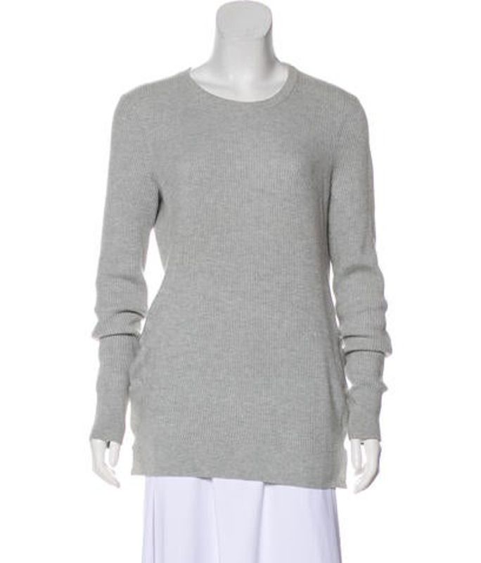 Equipment Long Sleeve Rib Knit Sweater grey Equipment Long Sleeve Rib Knit Sweater | The RealReal