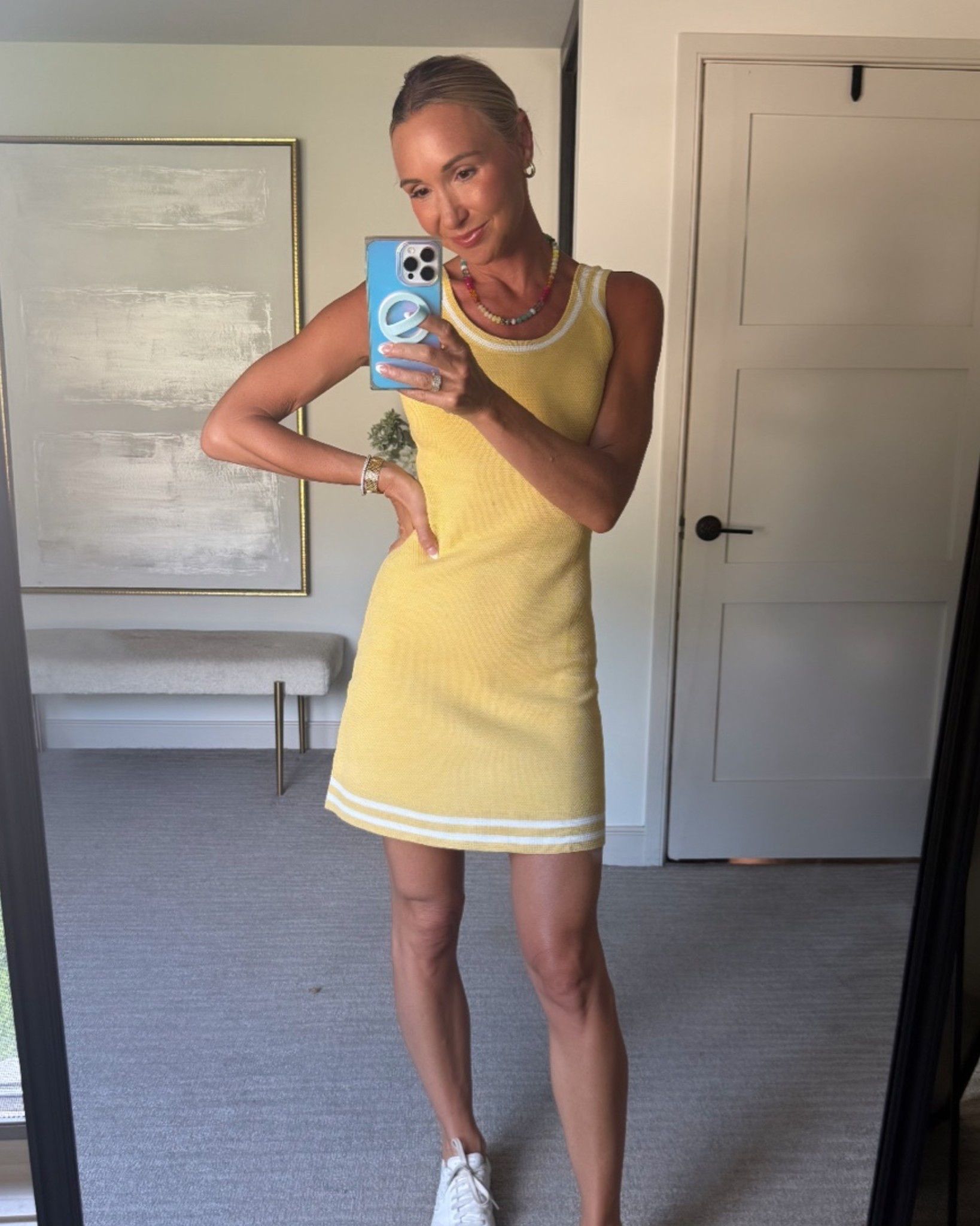 Cute & Casual & Sporty! 
This knit dress comes in 15 colors and works for so many different occasions. You can find me watching allll the sports in this. 
(Wearing size small)

#LTKootd #LTKActive #LTKfitnessgoals