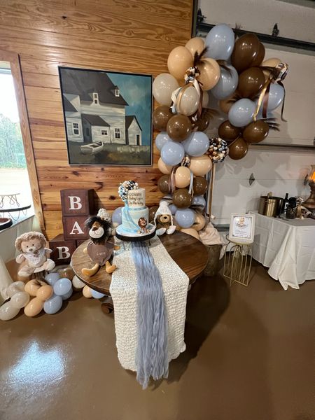 Baby Boy  baby shower decorations ideas 🤍🩵🤎

#LTKparties #LTKHoliday #LTKbaby