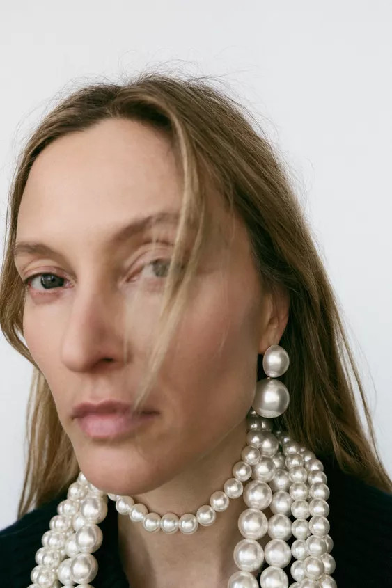 ORECCHINI CON PERLA DOPPIA | Zara IT