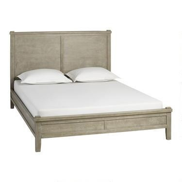 Graywash Wood Grange Platform Bed | World Market