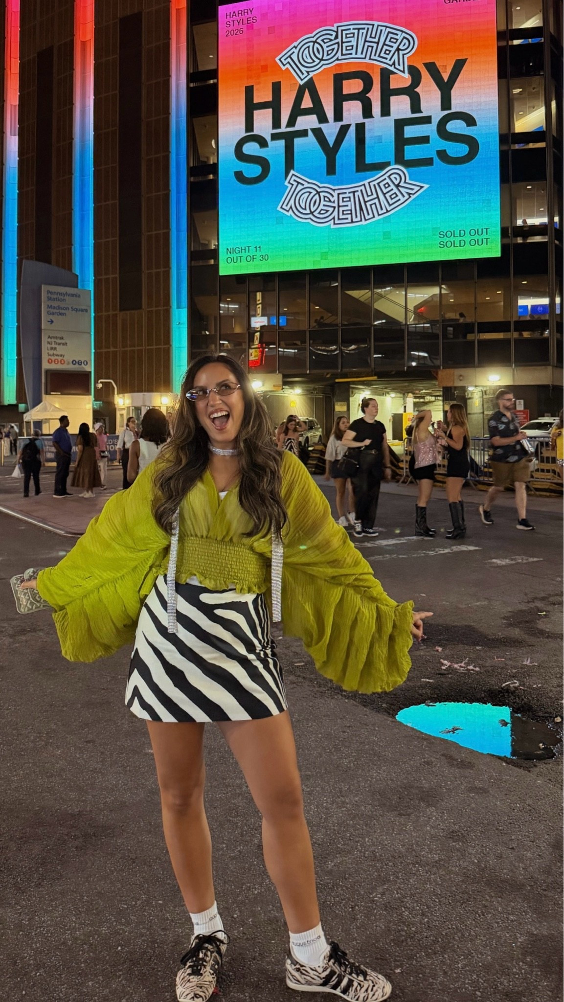 Harry styles concert outfit! WEAR COMFY SNEAKERS!! I love these adidas and they went perfect with the skirt!

Wearing size smalls, 8 sneakers

#LTKootd #LTKPetite