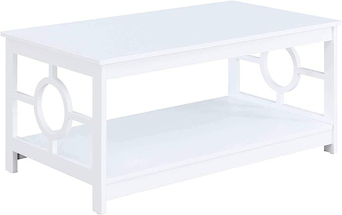 Convenience Concepts Ring Coffee Table, White | Amazon (US)