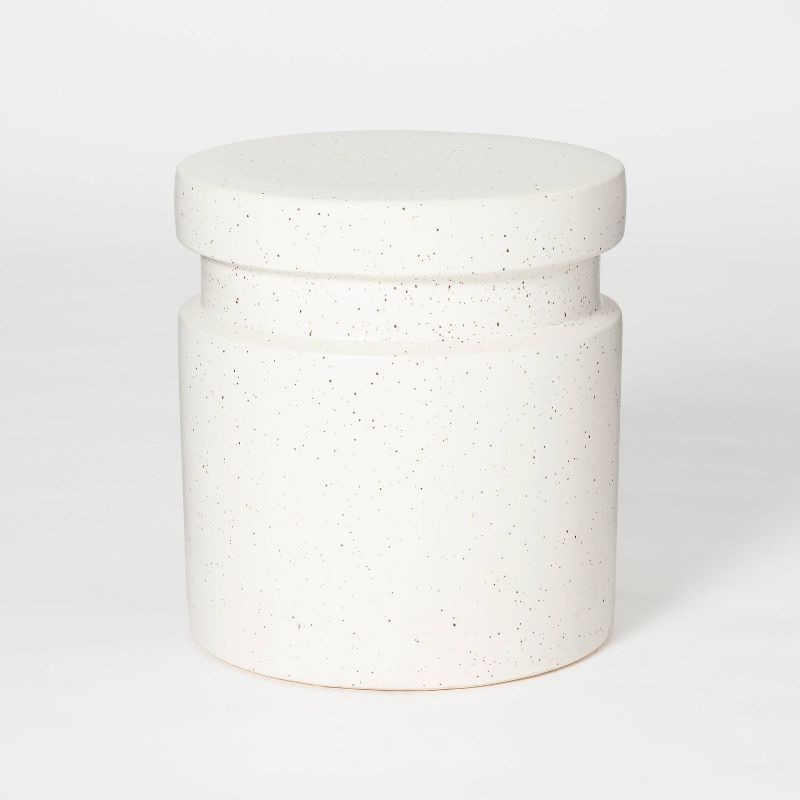 Murray Round Ceramic End Table White - Threshold™ designed with Studio McGee | Target