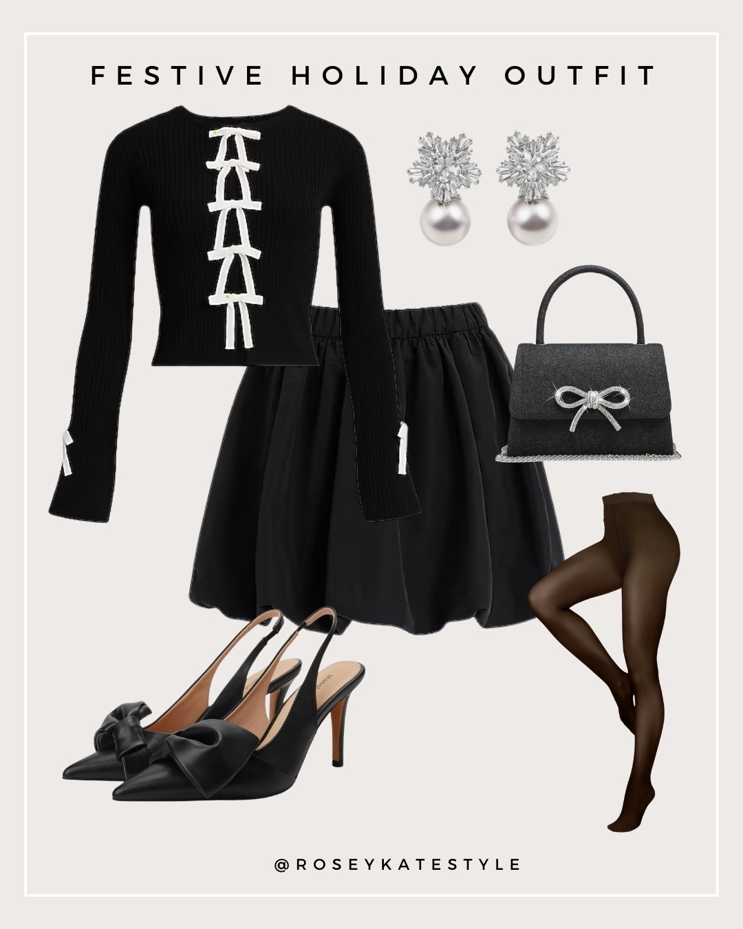 Holiday outfit idea! I wore this bow top and bubble skirt to our first holiday party last week! Love the black and white festive look!



#LTKSaleAlert #LTKFindsUnder50 #LTKHoliday