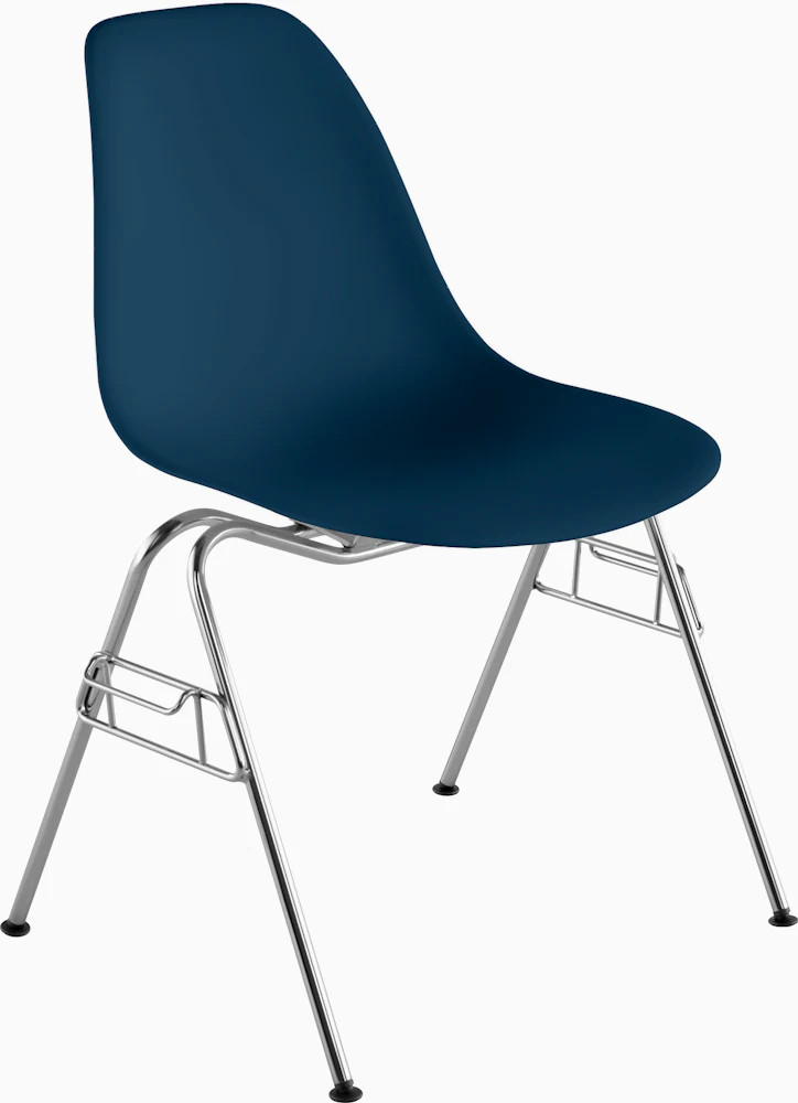 Eames Molded Plastic Side Chair, Stacking Base \u2013 Herman Miller | Herman Miller