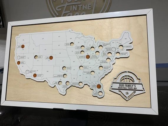 Custom Basketball Arena Map Tracker Basketball Stadium Sign | Etsy | Etsy (US)