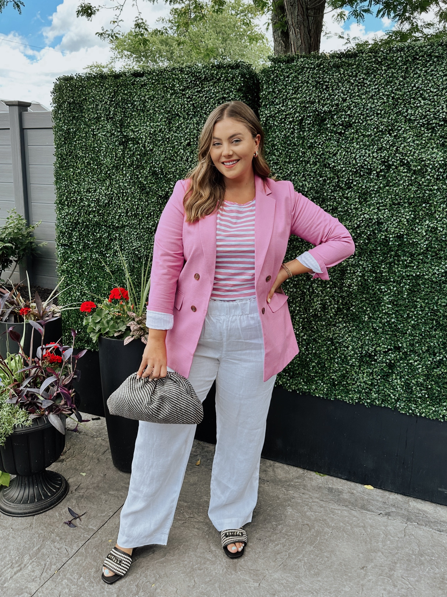 Love this summer workwear outfit and the color of this blazer. Wearing size 18 in blazer, 2X in pants, 1X in top. @talbotsofficial #mytalbots #sunsationalstyle #sponsored 

#LTKWorkwear #LTKMidsize #LTKStyleTip
