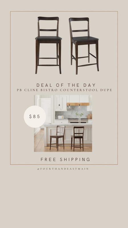 deal of the day // pb cline counterstool dupes - $85 and free prime shipping 

#LTKhome