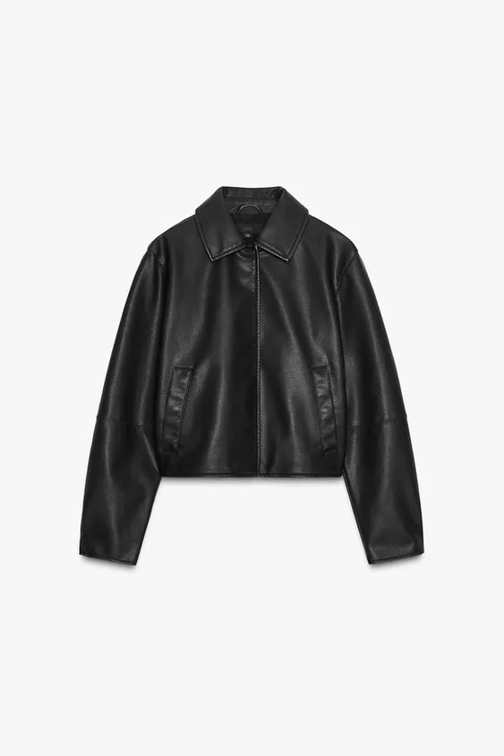 FAUX LEATHER JACKET | Zara UK