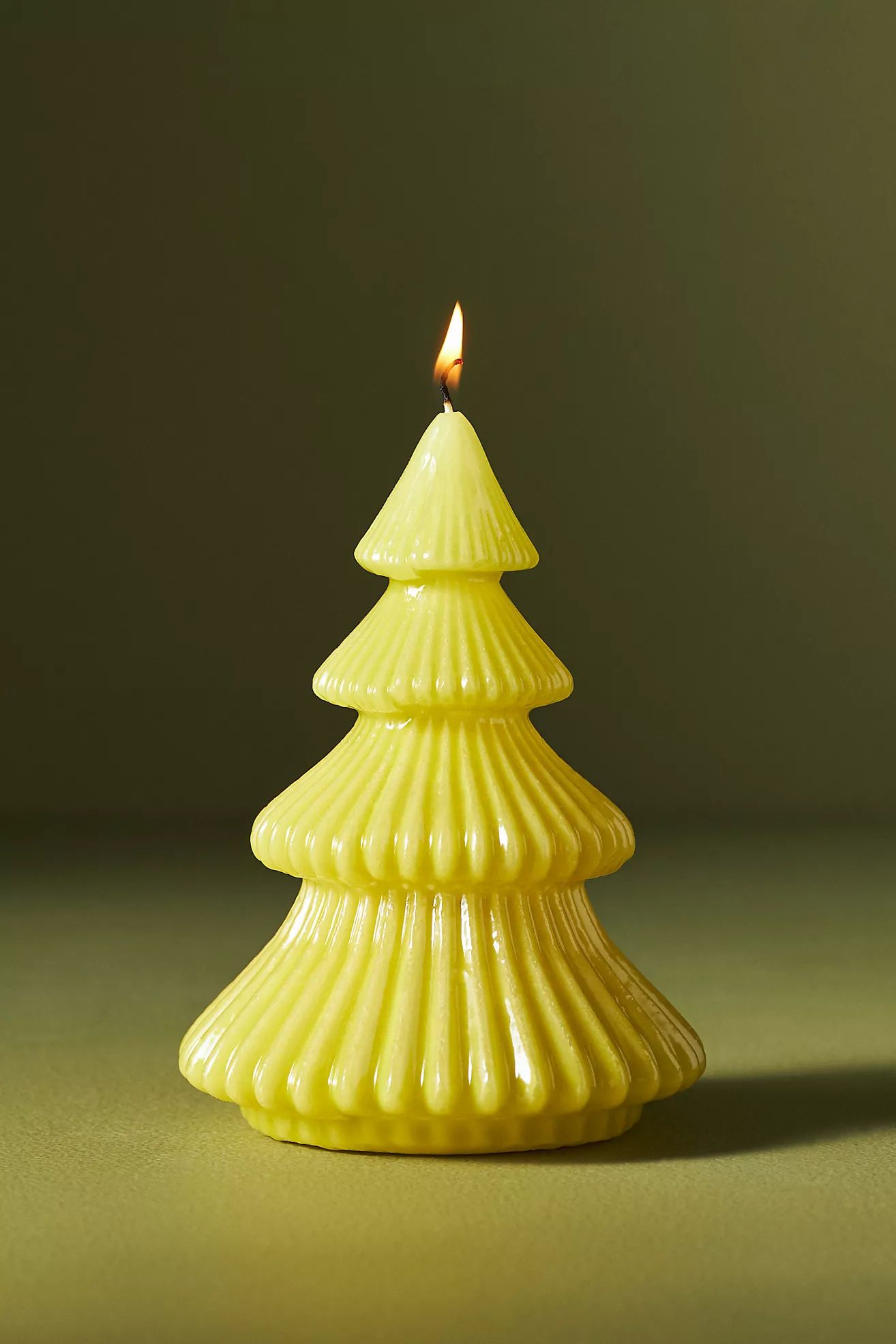 High Gloss Wax Tree Candle | Anthropologie (US)