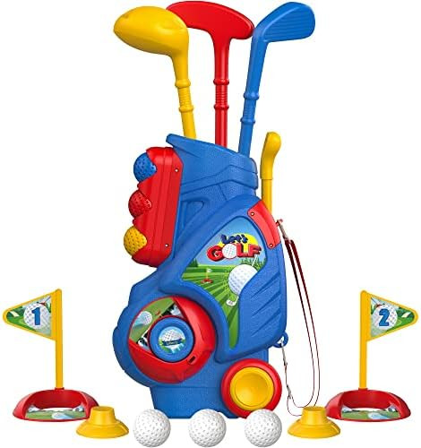 Liberry Toddler Golf Set, Upgraded Kids Golf Cart with Unique Shoulder Strap Design, Indoor and O... | Amazon (US)